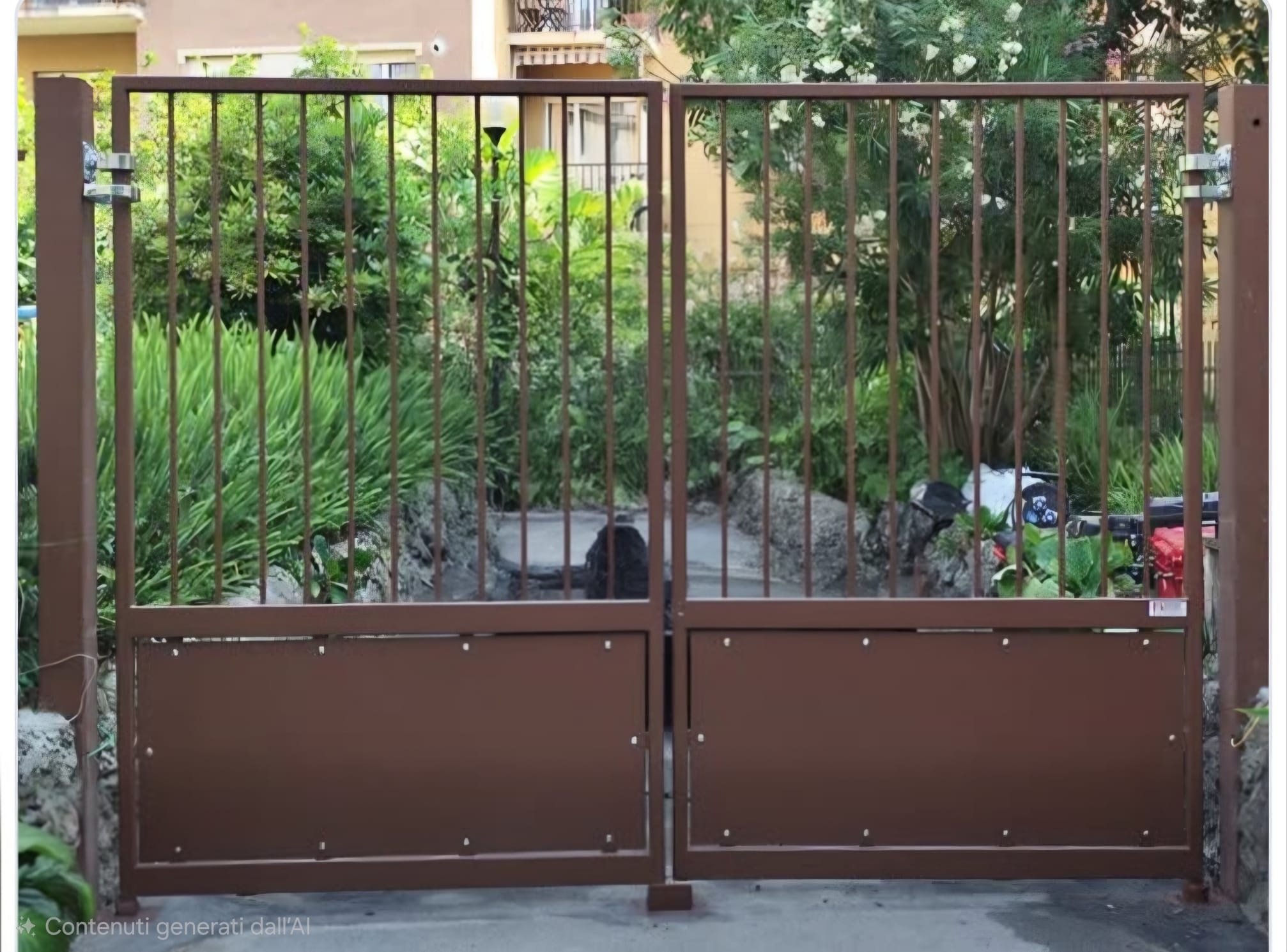 Ringhiera decorativa a vista mare — zincatura Triplex — Cerosillo Genova